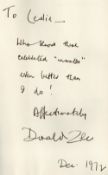 Donald Zec signed hardback book titled Some Enchanted Egos signature on the inside page dedicated to
