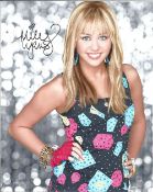 Miley Cyrus signed 10x8 colour photo. Miley Ray Cyrus ( born Destiny Hope Cyrus, November 23,