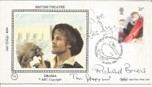 British Theatre multisigned Benham cover includes 10 fantastic signatures from stage and screen such