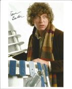 Tom Baker signed Dr Who 12x8 colour photo. Thomas Stewart Baker (born 20 January 1934) is an English