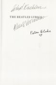 The Beatles Lyrics hardback book signed in side by Peter Blake, Klaus Voormann, Astrid Kirchherr and