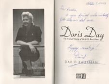 David Kaufman signed hardback book Doris Day The Untold Story of the Girl Next Door dedicated lot is