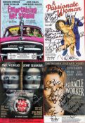 Theatre Flyer signed collection. 10 in total. Includes signatures of Ron Moody, Barbara Windsor,