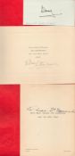 Edward Duke of Kent, Queen Mary (inscription only) and Duchess of Sutherland Xmas card. Good