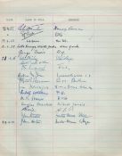 W H Auden signature on visitor's book page with others. Good condition Est.