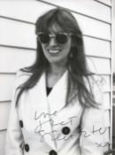 Janet Street Porter signed 8x6 black and white photo. Good condition Est.