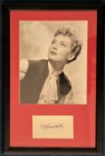 Deborah Kerr 17x11 mounted and framed signature piece includes signed album page and stunning