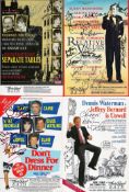 Theatre Flyer signed collection. 10 in total. Includes signatures of Simon Ward, Leo Mckern, Peter