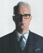 John Slattery American Actor Best Known For Starring In The TV Series Mad Men. Signed 10x8 Colour