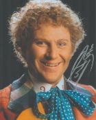 Doctor Who Actor, Colin Baker signed 10x8 colour photograph pictured during his role as the sixth
