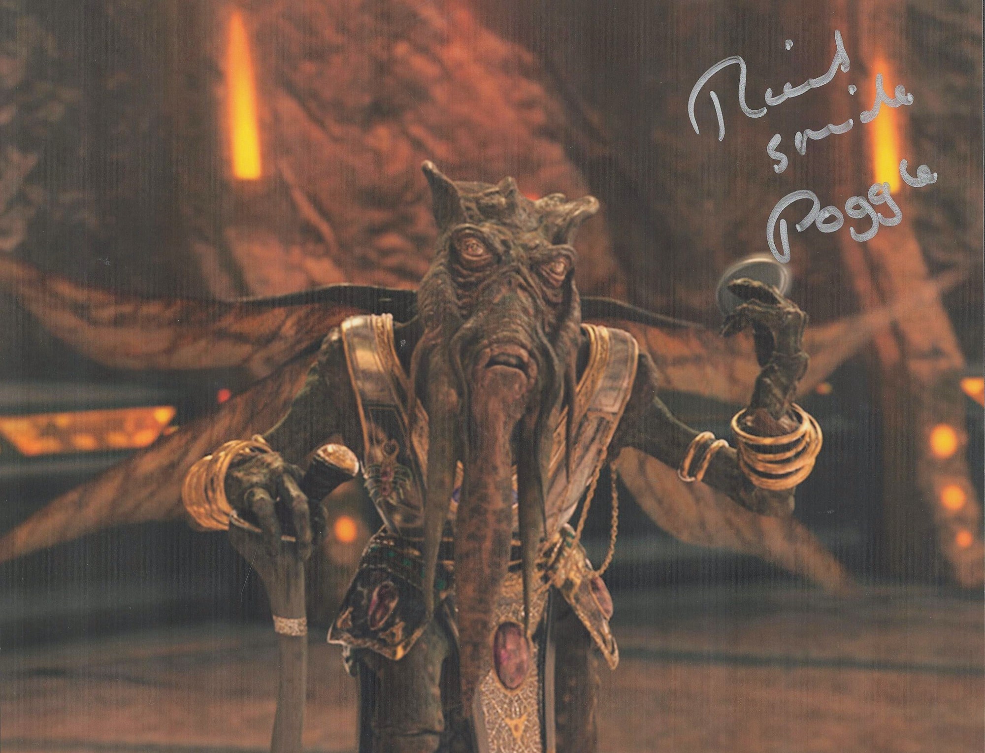 Star Wars Actor, Richard Stride signed 10x8 colour photograph. Stride is known for his work on
