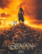 Conan The Barbarian Actor, Jason Momoa signed 10x8 colour promo photograph. Good condition. All