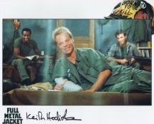 Full Metal Jacket Actor, Keith Hodiak signed 10x8 colour photograph pictured during his role as