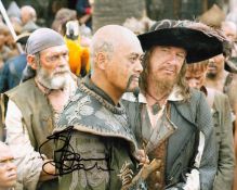 David Bailie Signed 10x8 Colour Photo From The Film Pirates Of The Caribbean. Good condition. All