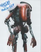 Star Wars Actor, Katy Kartwheel signed 10x8 colour photograph. Katy worked as a creature and droid