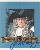 Pirates Of The Caribbean Actor, Jonathan Pryce signed 10x8 colour promo photo pictured during his