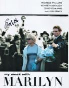 Director, Simon Curtis signed 10x8 My Week With Marilyn colour promo photograph. My Week with