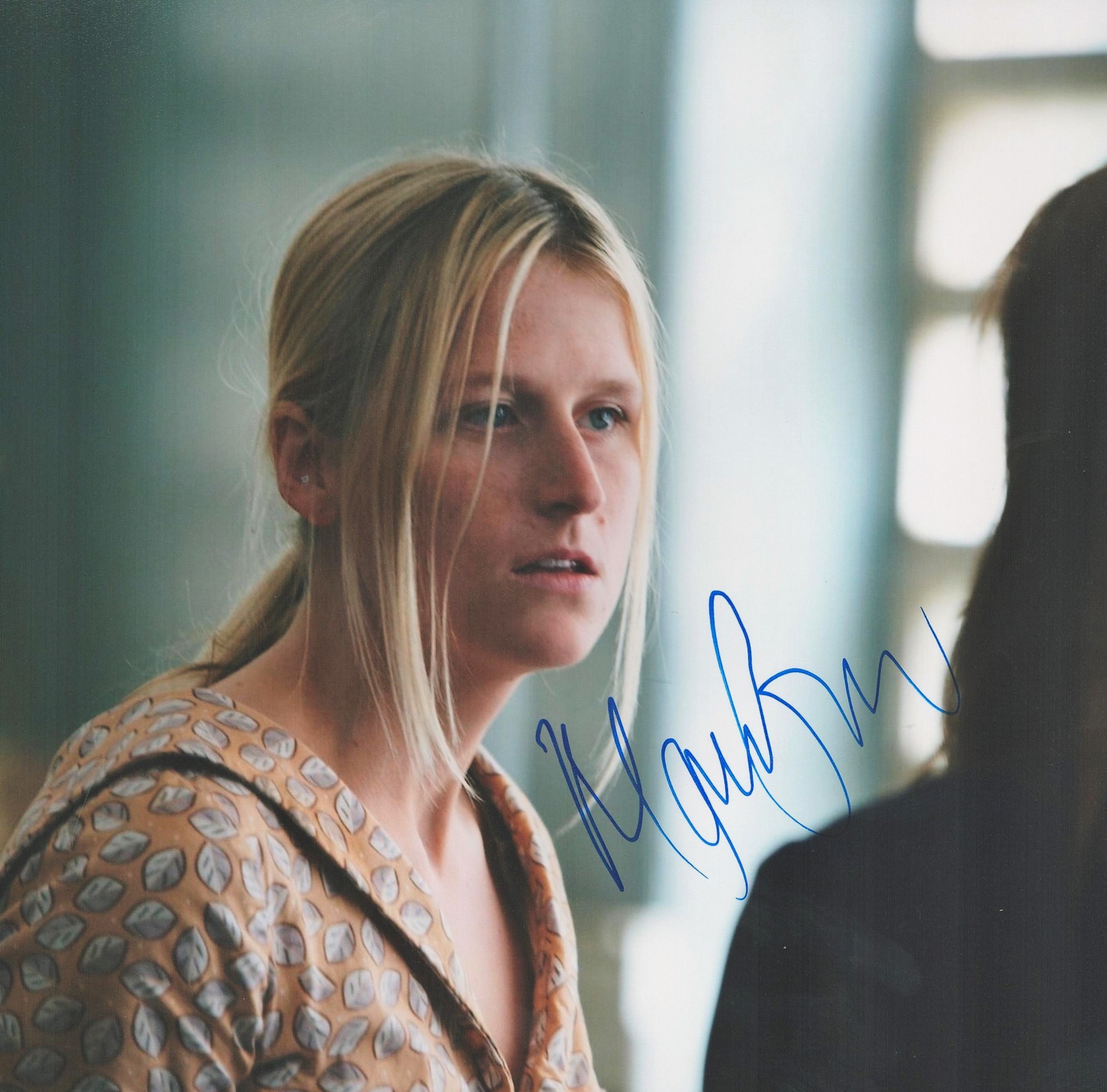 Mamie Gummer signed 10x8 colour photo. Good condition. All autographs come with a Certificate of