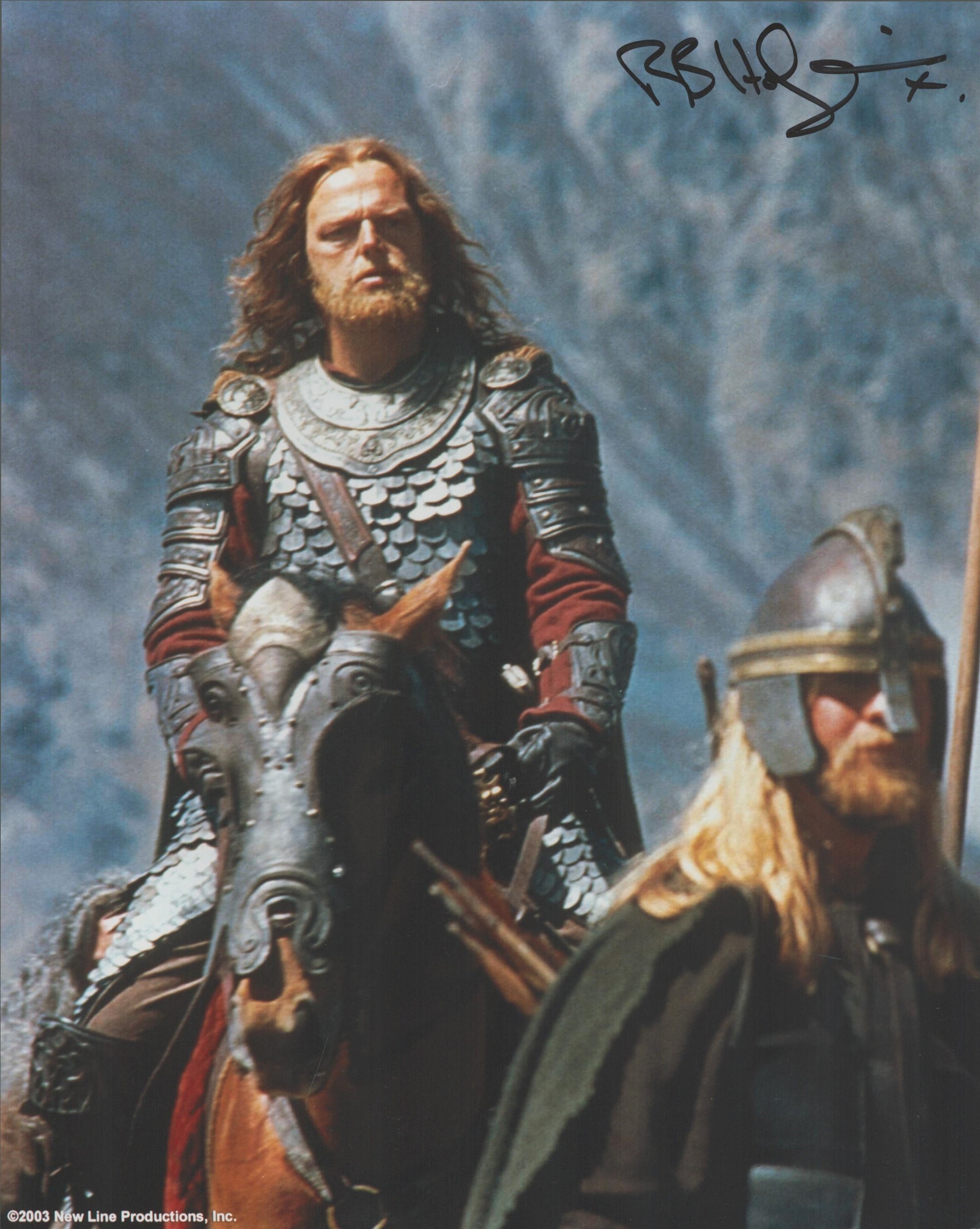 Lord Of The Rings Actor, Bruce Hopkins signed 10x8 colour photograph. Hopkins (born 25 November