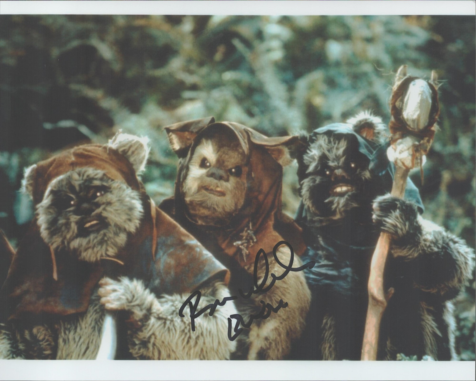 Star Wars Actor, Brian Wheeler signed 10x8 colour photograph. Wheeler played an Ewok in Star Wars: