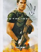 D J Cotrona American Actor Signed 10x8 Colour Promotional Photo From The Film G O Joe Retaliation.