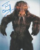 Star Wars Actor, Tim Dry signed 10x8 colour photograph. Dry is a mime artist who portrayed J'