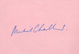 Michael Checkland Director General Of BBC 1987-1992 Signed Autograph Album Page. Good condition. All