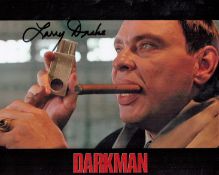 Darkman Actor, Larry Drake signed 10x8 colour promo photograph pictured as Robert G. Durant in