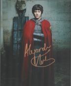 Alexander Vlahos British Actor Signed 10x8 Colour Photo As Mordred From The TV Series Merlin. Good