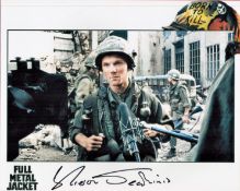 Full Metal Jacket Actor, Kieron Jecchinis, signed 10x8 colour promo photograph pictured as his