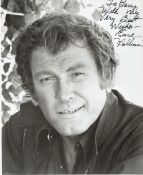Earl Holliman American Actor Signed Dedicated 10x8 B/W Photo. American Actor, Animal-Rights