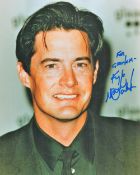 Actor, Kyle MacLachlan signed 10x8 colour photograph dedicated to Graham. MacLachlan (McLachlan,