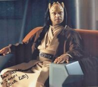 Star Wars Actor, Hassani Shapi signed 10x8 colour photograph. Shapi played Eeth Koth in Star Wars: