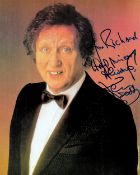 Comedian, Ken Dodd signed 10x8 colour photograph, dedicated and inscribed to Richard. Dodd OBE (8