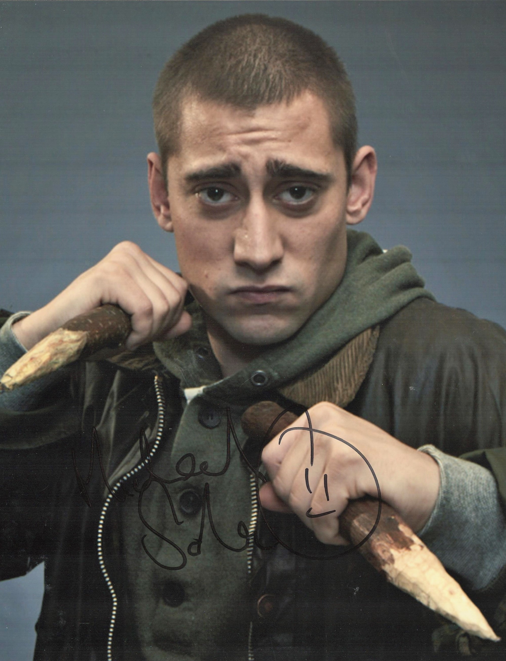 Michael Socha British Actor Signed 10x8 Colour Photo From The TV Series Being Human. Good condition.