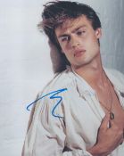 Actor, Douglas Booth signed 10x8 colour photograph. Booth (born 9 July 1992) is an English actor. He