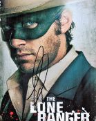 The Lone Ranger, Armie Hammer signed 10x8 colour promo photograph pictured during his role as played