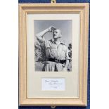 Alec Guinness 15x11 mounted and framed Bridge over the River Kwai signature piece includes signed