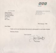 Jill Dando TLS dated 15th February 1998 on BBC News headed paper. Jill Wendy Dando (9 November