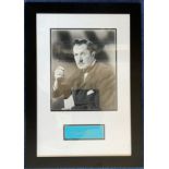 Vincent Price 20x14 mounted and framed signature display includes signed album page and a vintage