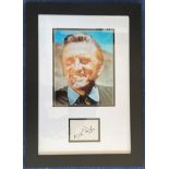 Kirk Douglas 21x15 mounted and framed signature display includes a signed album page and a fantastic