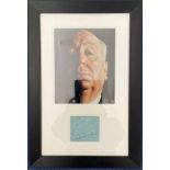 Alfred Hitchcock 21x14 mounted and framed signature display includes superb signed and inscribed
