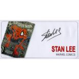 Stan Lee signed Spiderman Marvel Comics commemorative Envelope. Good condition. All autographs