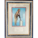 Angie Dickinson 15x11 mounted and framed signature display includes signed album page and stunning