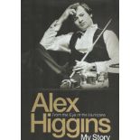 Snooker players, Alex Higgins and Steve Davis signed hardback book titled: My Story, From The Eye Of