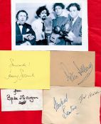 Goons collection 4 fantastic, signed album pages from Peter Sellers, Michael Bentine, Spike Milligan