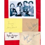 Goons collection 4 fantastic, signed album pages from Peter Sellers, Michael Bentine, Spike Milligan