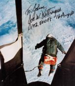 Aviator and Record Setter, Joseph Kittinger signed 10x8 colour photograph pictured during a skydive,