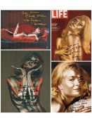 Bond Girl, Shirley Eaton signed 10x8 colour photograph collection featuring 4 beautiful shots of