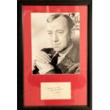 Alec Guinness 17x12 mounted and framed signature display includes lovely clear signature on album